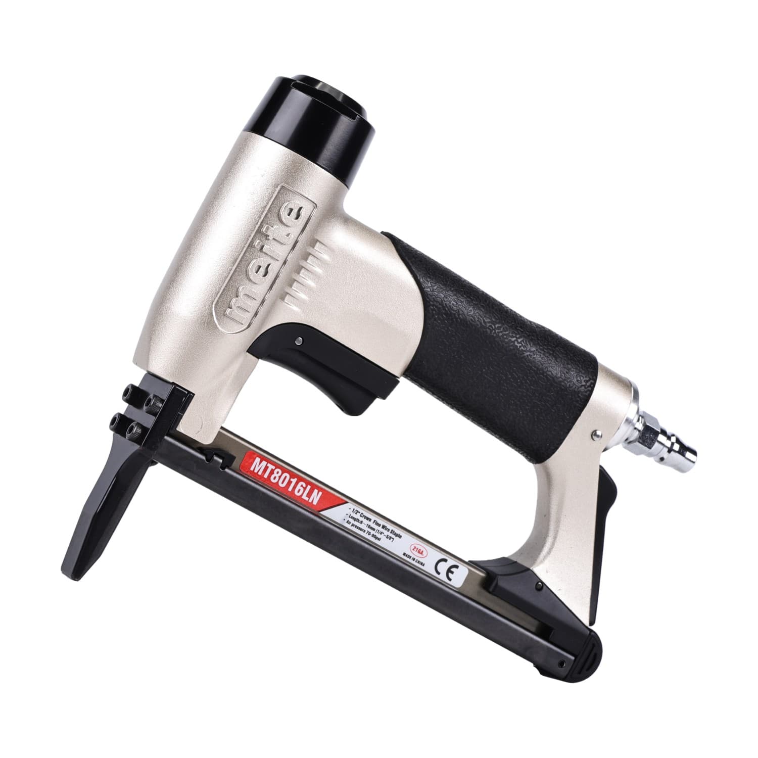 Agrafeuse pneumatique MT8016LN – couronne 1/2", fil fin 21GA